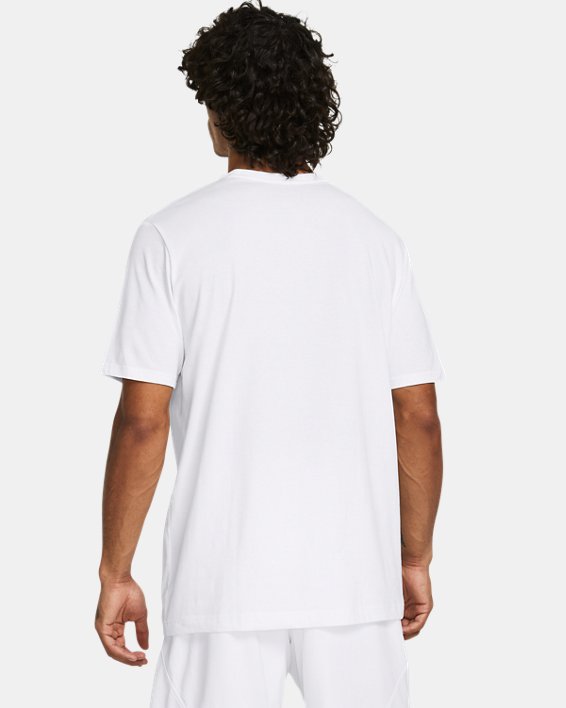 남성 커리 챔프 마인드셋 티셔츠 in White image number 1